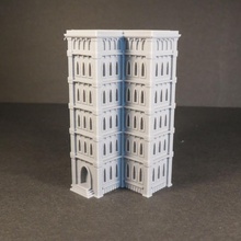 gótico épico edificio 25 juguetes juegos 40k terreno 6mm battletech 8mm adeptus titanicus 3d print model - Mito3D