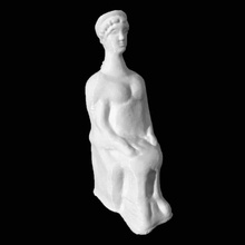 sentado figura feminina british museum londres scan 3d print model - Mito3D