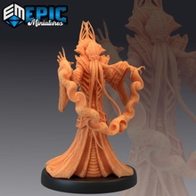 mind overlord magic psionic tentacle brain eater flayer classic encounter toys & games fantasy medieval monster rpg warhammer enemy tabletop dungeon dnd pathfinder npc pre-supported supported pre 3d print model - Mito3D