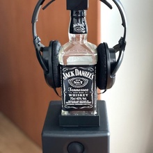 jack daniel's headphone holder fan art 3d print model - Mito3D