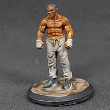 modern day survivor series 07 michael pre-supported toys & games mike boxer post-apocalyptic tyson 3d print model - Mito3D