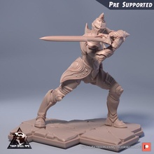 kırmızı köle savunma oyuncusu oyuncaklar oyunlar zırh kask şövalye Ortaçağa ait kılıç kale mandaloryalı paladin mücadele yakın dövüş şövalyeler 3d print model - Mito3D