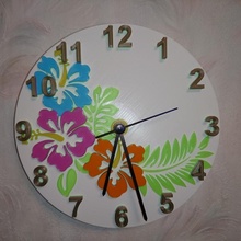 7 color reloj print in place jardín casa práctico pared funcional 3d print model - Mito3D