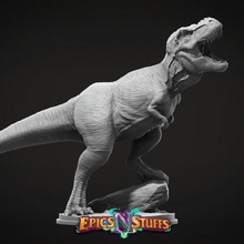 tyrannosaurus rex miniature - pre-supported store beast dino dinosaur dragons dungeons monster rpg t-rex hunter boardgame predator tabletop dnd cretaceous supported epicsnstuffs paleoart therapod 3d print model - Mito3D
