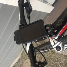 iphone 5 holder bike gadgets & electronics phonholder 3d print model - Mito3D