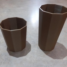 tazze bicchieri poligono stile giardino bicchiere tazza 3d print model - Mito3D