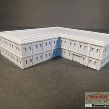 moderno edificio 4 juguetes juegos 40k épico terreno 6mm battletech 8mm adeptus titanicus 3d print model - Mito3D