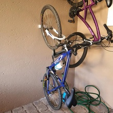 bicycle wall mount - monkey suporte parede para bicicleta spare parts bike 3d print model - Mito3D