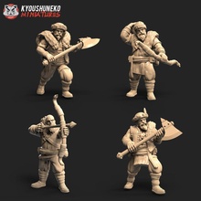 krizhnev kuzhak oyuncaklar oyunlar koruma minyatürler savaş oyunları Warhammer okçu Kislev Kossak baltalı adam 3d print model - Mito3D