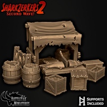 sharkzerkers 2 personalización paquete juguetes juegos hacha decoración fantasía horror proteger espada armas arsenal dnd pionero ttrpg misterioso battleyakminiatures 3d print model - Mito3D