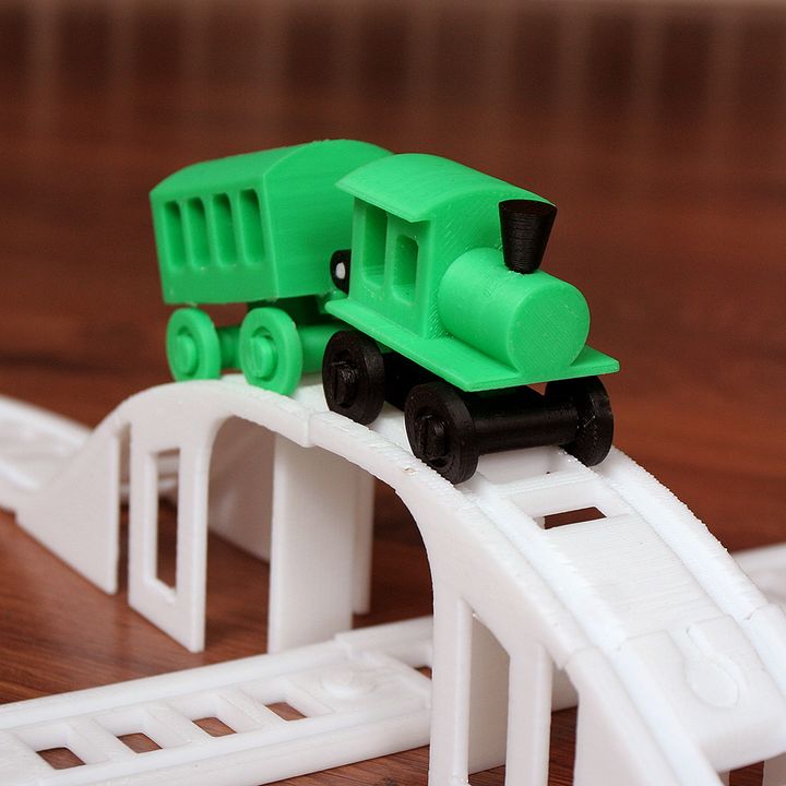 loco motion juegos juguetes juguete tren pista 3D print model - Mito3D