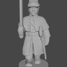 10 & 15mm american civil war officers greatcoats marching swords toys games black epic sword infantry union command 10mm powder confederate officer acw confederacy asunder 3d print model - Mito3D