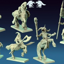 modular centaur squad toys & games fantasy mythology rpg wargaming tabletop 3d print model - Mito3D