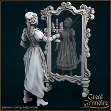 lucy toys & games axe girl maid darkfantasy greatgrimoire great grimoire 3d print model - Mito3D