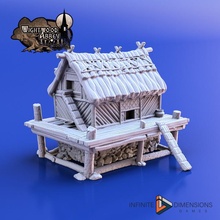 mittelalterlich Hähnchen coop Spielzeuge Spiele Fantasie Terrain Wightwood 3d print model - Mito3D