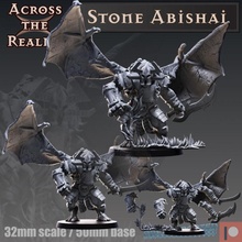 stone abishai toys & games gaming hero miniature tabletop gargoyle quest dnd 5e 3d print model - Mito3D