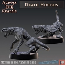 death hounds toys & games dog gaming undead miniature tabletop dnd 5e 3d print model - Mito3D