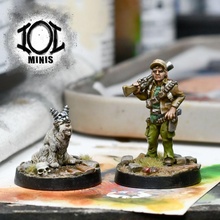 young man psychic canine companion toys & games dog boy post base apocalypse ranger scout tracker teenager sci wasteland fi apocalyptic survivor scavenger 3d print model - Mito3D
