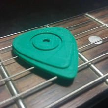 guitar pick symbol gold education geometric guitarpick 3d print model - Mito3D