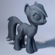 black star poney jouets jeux noir enfants étoiles jouet mylittlepony jeunes filles littlepony 3d print model - Mito3D