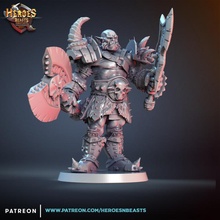 suhltar warcroc orc guerrier jouets Jeux troll sensationnel gladiateur dnd éclaireur horde 3d print model - Mito3D