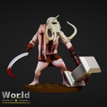 asatoz - witchcraft & wizardry toys games beast figurine god monster roleplay rpg wizard miniature male painter creatures dnd pathfinder berserk brutal deathgod role-pplaying 3d print model - Mito3D