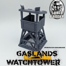 Gaslands torre vigia tampo mesa 20mm sablebadger 3d print model - Mito3D