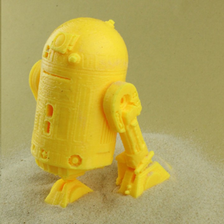 r2d2 fan art droid film robot starwars lucasfilms 3D print model - Mito3D