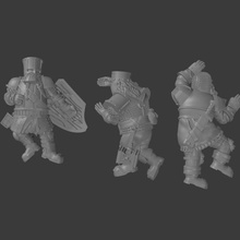 dead dwarfs toys & games dragons dungeons fantasy miniatures roleplay tabletop wargame 28mm dnd pathfinder 3d print model - Mito3D