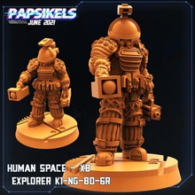 humano espacio explorador xb k1 ng bd gr juguetes juegos 3d print model - Mito3D