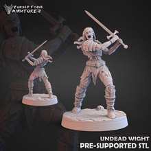 wight toys & games dragons dungeons warrior zombie witch enchanted d&d dnd maiden necromancer curse strahd 3d print model - Mito3D