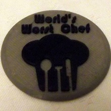 badgetag - worlds worst chef fan art tagyourfriends&havefunbadgetagging 3d print model - Mito3D