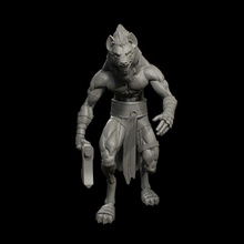 gnoll versão 2 animal inimigo dnd descobridor hiena 3d print model - Mito3D