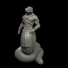 yuan ti abominación reptil serpiente dnd pionero yuanti 3d print model - Mito3D
