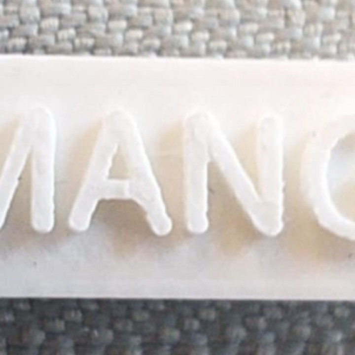 Mango fermuar Çek moda Aksesuarlar tamir etmek bileşen Sharepair 3D print model - Mito3D