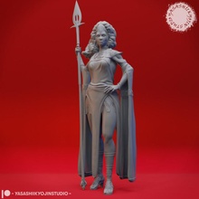 cloud giant - tabletop miniature toys & games 40k female gaming woman roleplaying dnd pathfinder wakanda gloomhaven aos ttrpg warcry 3d print model - Mito3D