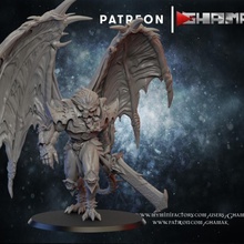 chaos3 angro demon prince support ready toys & games dragons dungeons fantasy warhammer miniature wargame dnd khorne slaanesh tzeentch 3d print model - Mito3D