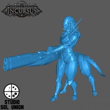 Centauri Tauri kuvvetler ateşleme poz oyuncaklar oyunlar aksiyon yabancı fantezi kadın oyun tabanca korku mini canavar Uzay savaş oyunları Warhammer Kadın top centaur bilimkurgu masaüstü 3d print model - Mito3D