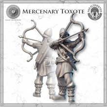 mercenary toxote toys & games archer fantasy greek historical mythology soldier war wargames wargaming wars tabletop punic 3d print model - Mito3D