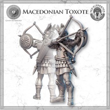 macédonien toxote jouets Jeux archer fantaisie historique mythologie soldat jeux guerre wargaming guerrier guerres table punique 3d print model - Mito3D
