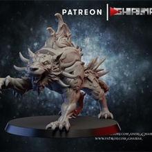 chaos3 helldog 3 support ready toys & games dragons dungeons warhammer miniature wargame dnd khome 3d print model - Mito3D