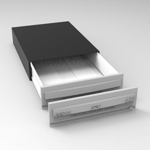 cd sürücü depolama bölme ekstra işlevsel retro pc mod pratik 3d print model - Mito3D
