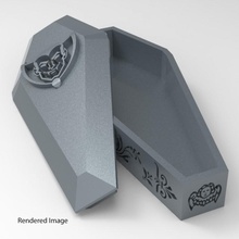Dracula cercueil espace rangement boîte gothique Satan Goth 3d print model - Mito3D