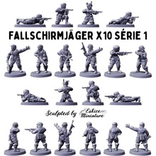 fallschirmj ger 28mm Kriegsspiel Geschäft Figur Soldat Miniatur ww2 eskice Deutsche holländisch 3d print model - Mito3D