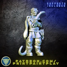 espacio lagartija asesino extraterrestre miniaturas reptil rpg sci fi personaje magia juego rol mesa 32mm lagarto buscador estrellas vesk 3d print model - Mito3D