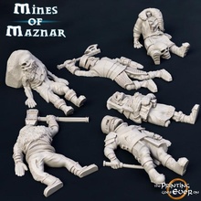 dead dwarves bundle - supportless store body fantasy figure mini wargaming warhammer miniature lotr dwarf tabletop 28mm dnd frostgrave skirmish corpse scatter 5e casualty 3d print model - Mito3D