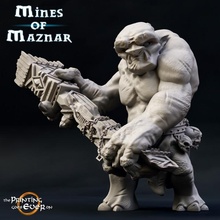 grotte troll présupporté boutique fantaisie figure géant wargaming marteau guerre Roche miniature lotr grand table ogre Montagne 28mm dnd givre escarmouche 5e pre supported 3d print model - Mito3D