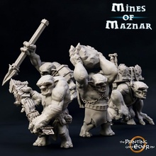 cave troll pack - presupported store fantasy giant wargaming warhammer rock miniature lotr large tabletop ogre mountain 28mm dnd bundle frostgrave skirmish 5e pre-supported 3d print model - Mito3D