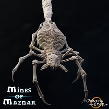 giant spider - hanging presupported store animal creature fantasy figure mini scary wargaming warhammer miniature lotr tabletop 28mm dnd frostgrave skirmish arachnid 5e pre-supported 3d print model - Mito3D