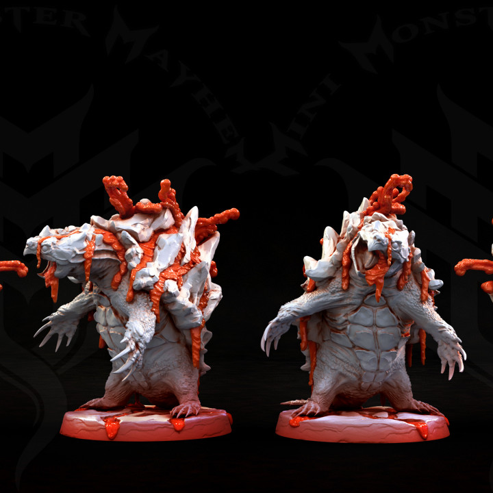 magma turtle store fantasy gaming rpg water wind magic earth thunder tabletop dnd lava elements elementals 5e 3D print model - Mito3D
